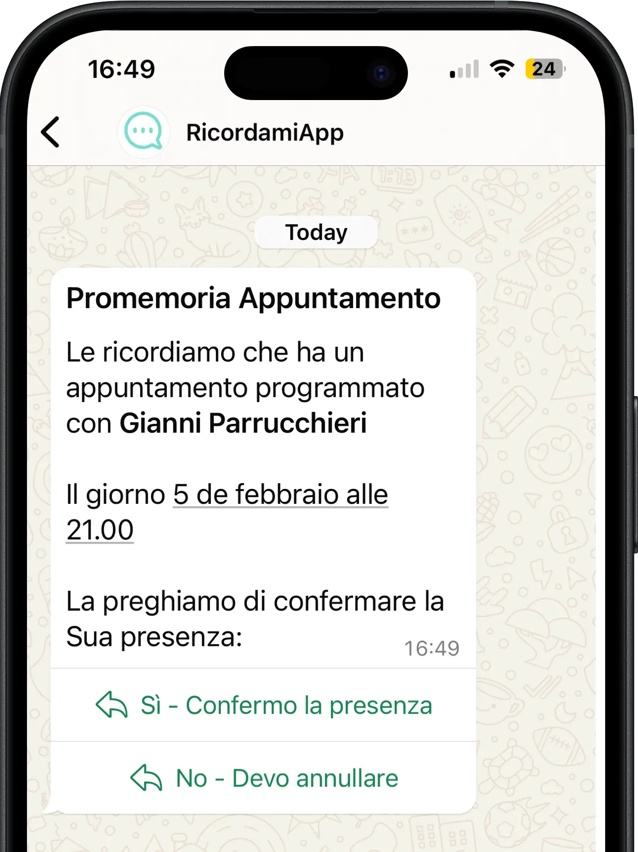 Calendar Status Updates